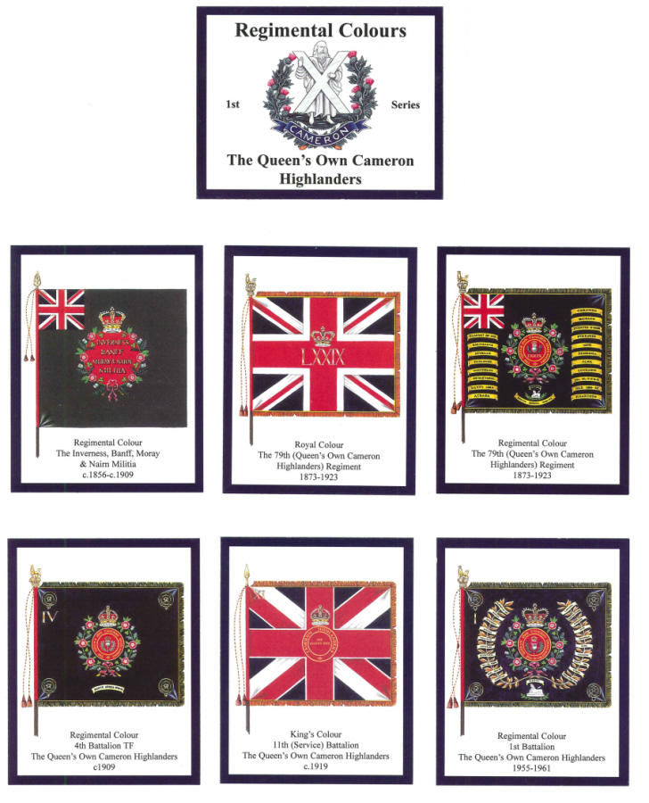 The Queen's Own Cameron Highlanders - 'Regimental Colours' Trade Card Set by David Hunter